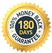 180-Day Money Back Guarantee Badge